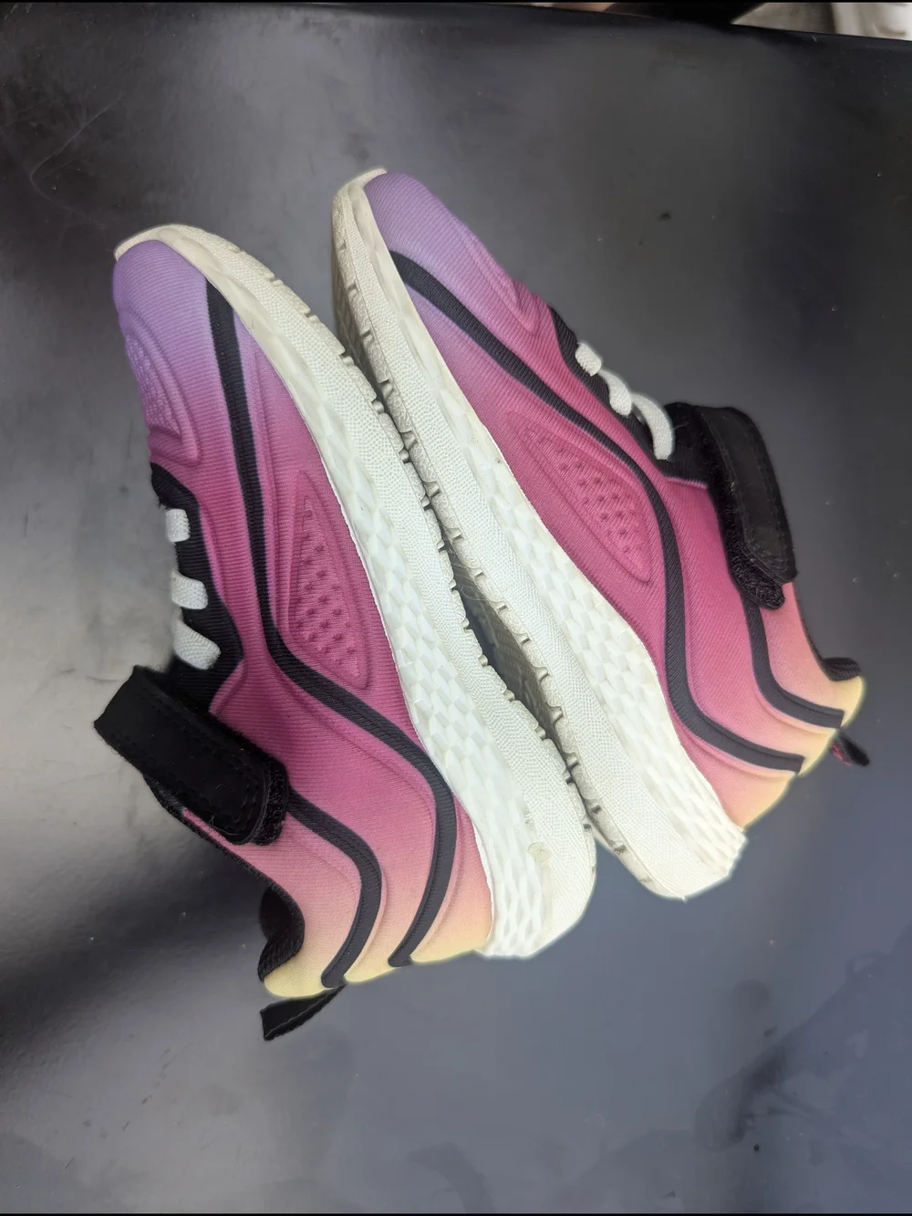 Carter's Pink to Lavender Gradient Kids Sneakers with Black Trim